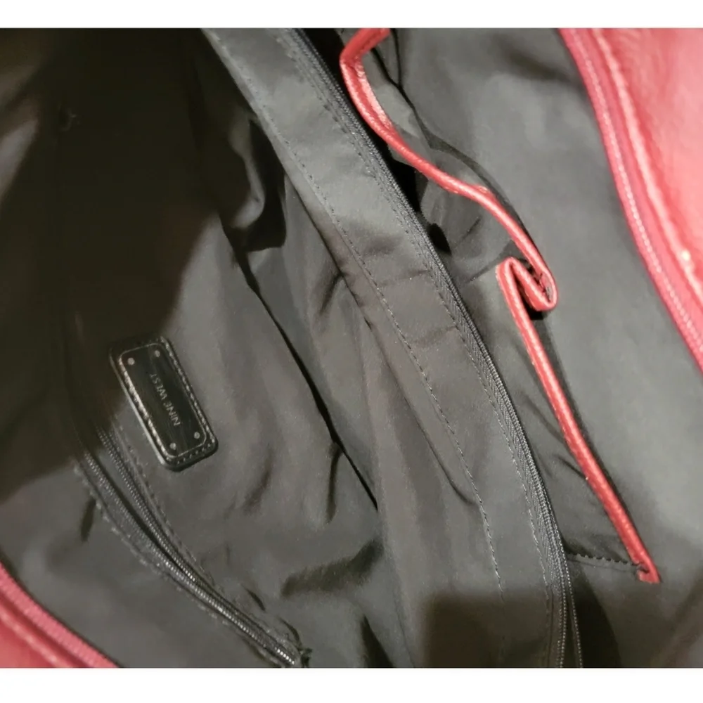 Burgundy Nine West Leather Purse - Picture 5 of 8